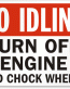 Chock Wheel Signs and Labels 27