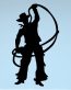 Cowboy Silhouette Sticker