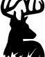 Deer Head Decal 44