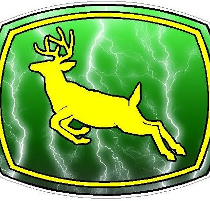 Deer Logo - GREEN Lightning