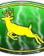 Deer Logo - GREEN Lightning