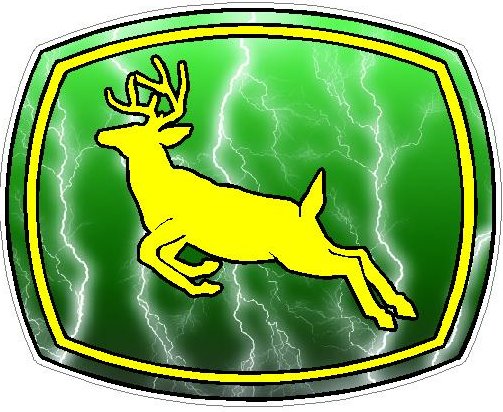 Deer Logo - GREEN Lightning