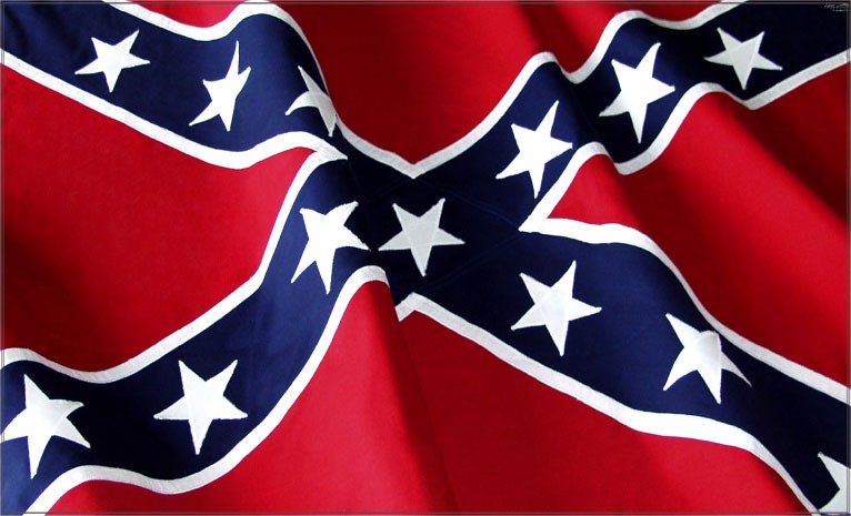 dixie confederacy battle flag waving decal sticker - Pro Sport Stickers