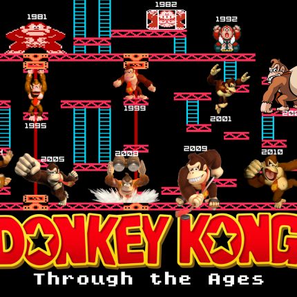 Donkey Kong Through the Ages Sticker