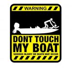 dont_touch_boat_serious sticker