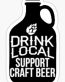 DRINK LOCAL SUPPORT CRAFT BEER STICKER
