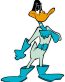 duck dodgers DAFFY BLUE FUNNY CARTOON STICKER