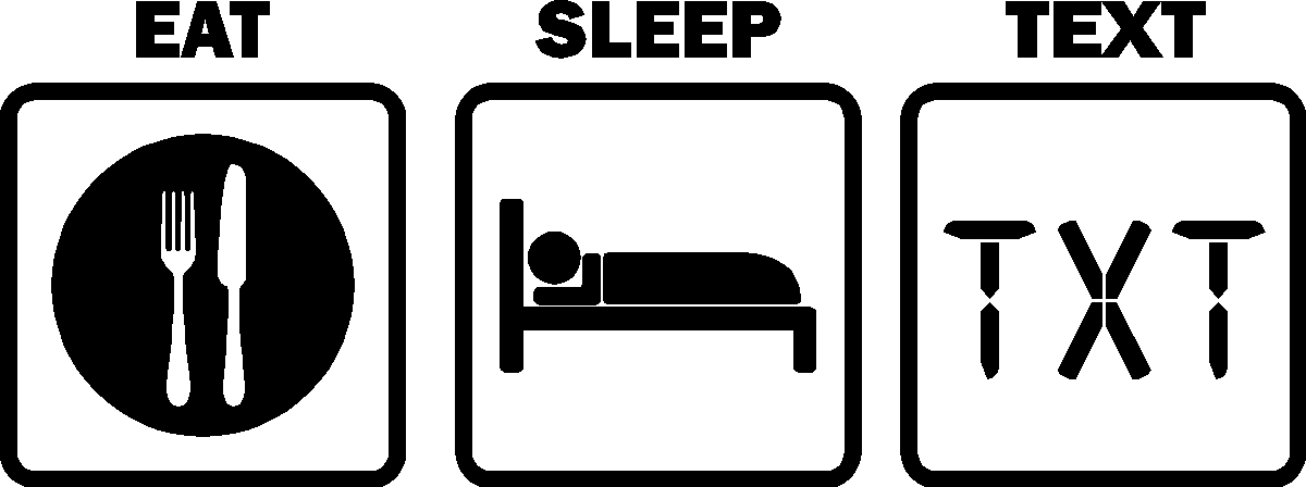 Eat Sleep TEXT - Pro Sport Stickers