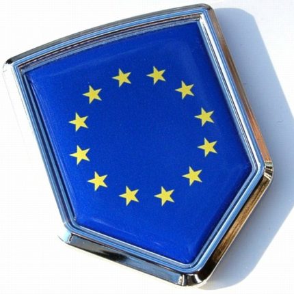 European Union Crest Chrome Emblem Car Emblem Decal