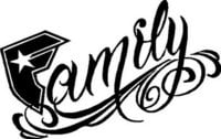 F is for Family Diecut Decal