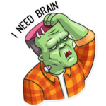 franky the monster_cartoon sticker 7