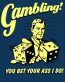 Gambling Vinyl Decal Funny Sticker