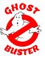ghostbusters logo with text sticker