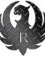 Gun Logo R - Diamondplate Black