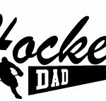 Hockey Dad Window Wall Sticker