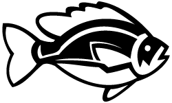 Hunting Fish Diecut Decal 07