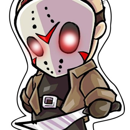 JASON CARTOON HALLOWEEN STICKER