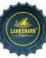 LANDSHARK BOTTLE CAP SHAPED BEER STICKER
