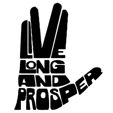 Live Long and Prosper Car Sticker