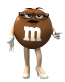 m&m sexy brown lady sticker