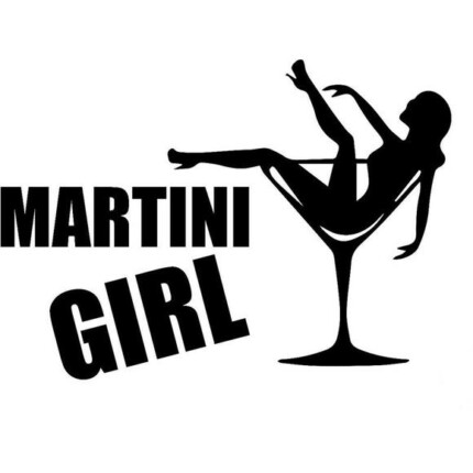 Martini-Girl-Car-Truck-Bumper-Vinyl-Decal-Sticker-Funny-Car-Sticker