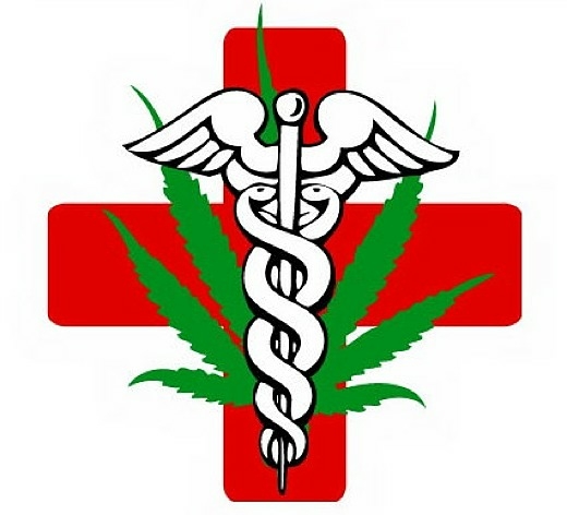 medical marijuana logo sticker red cross