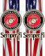 MILITARY USA FLAG marines COMBO KIT