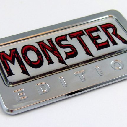 Monster Edition 3D Chrome Auto Emblem