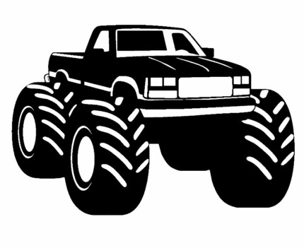 monster truck sticker