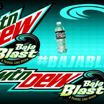 mountain dew BAJA BLAST sticker