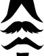Mustache Sticker Set Combo 4
