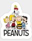 PEANUTS GANG WITH TEXT STICKER