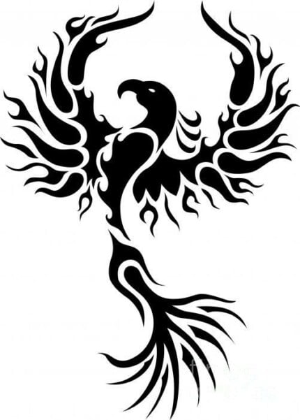 Phoenix Rising Decal Sticker 8