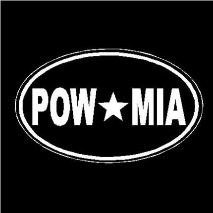 POW MIA Oval Decal - Pro Sport Stickers