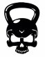 SKULL BEACH BARBELL car-sticker-crossfit