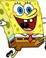 spongebob squarepants running sticker