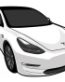 TESLA WHITE MODEL 3 STICKER