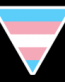trans pride triangle sticker