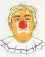 TRUMP CLOWN FACE STICKER