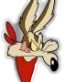 WILE COYOTE yummy ROAD RUNNER STICKER