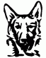 033 German Shepherd Head Decal