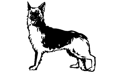 081 German Shepherd Decal