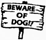 Beware of Dog Decal