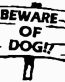 Beware of Dog Decal