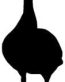 Standing Goose Vinyl Truck Decal