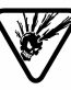 Hip Mohawk Skull in Triangle Decal