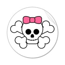 Skull Decal Sticker 10