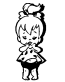 Pebbles Standing Decal