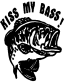 Kiss My Bass Decal
