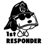 Fireman Snoopy decal